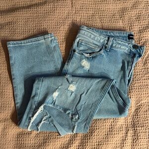 Distressed Light Wash Jeans